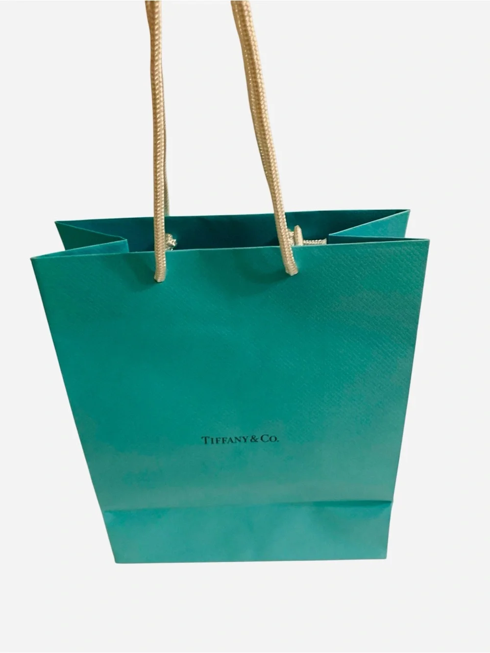 Authentic Tiffany & Co. Blue Shopping Gift Bag 9.75” x 8” x 4” NEW UNUSED
